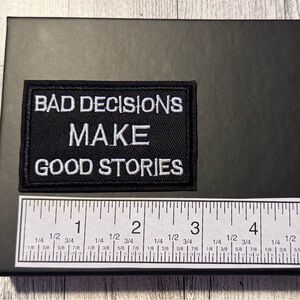 Biker Motorcycle - Funny Memes - Iron On / Sew-On Embroidered Patch